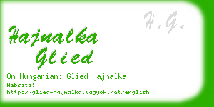 hajnalka glied business card